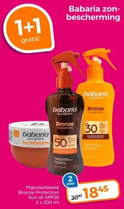 Trekpleister Babaria zon- bescherming aanbieding