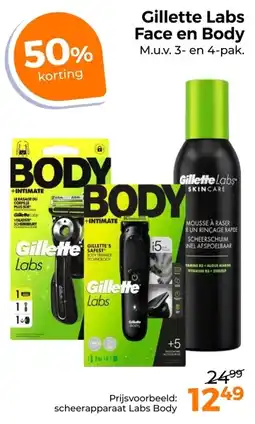 Trekpleister Gillette Labs Face en Body aanbieding