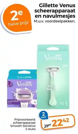 Trekpleister Gillette Venus scheerapparaat en navulmesjes aanbieding