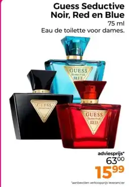 Trekpleister Guess Seductive Noir, Red en Blue aanbieding