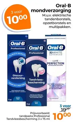 Trekpleister Oral-B mondverzorging aanbieding