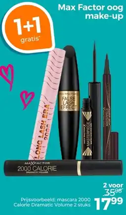 Trekpleister Max Factor oog make-up aanbieding