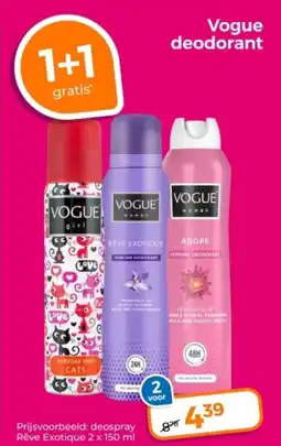 Trekpleister Vogue deodorant aanbieding