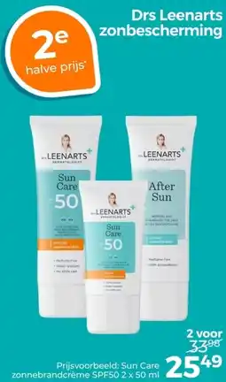 Trekpleister Drs Leenarts zonbescherming aanbieding