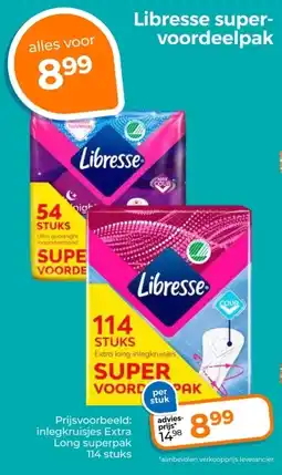 Trekpleister Libresse super- voordeelpak aanbieding