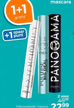 Trekpleister L'Oréal Paris mascara aanbieding