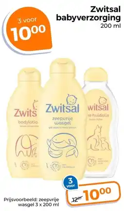 Trekpleister Zwitsal babyverzorging aanbieding