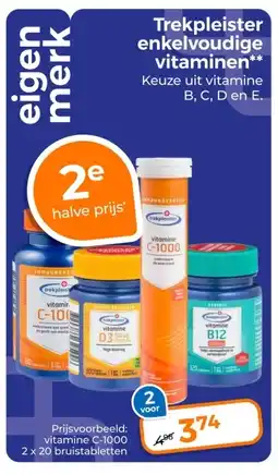 Trekpleister Trekpleister enkelvoudige vitaminen aanbieding