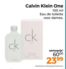 Trekpleister Calvin Klein One aanbieding
