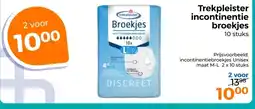 Trekpleister Trekpleister incontinentie broekjes aanbieding