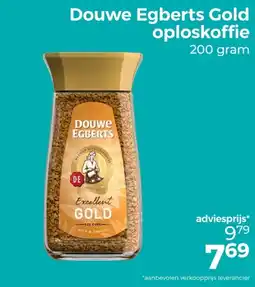 Trekpleister Douwe Egberts Gold oploskoffie aanbieding