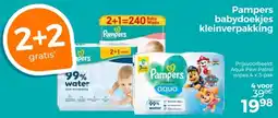 Trekpleister Pampers babydoekjes kleinverpakking aanbieding