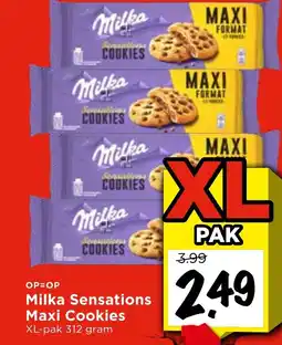 Vomar Voordeelmarkt Milka Sensations Maxi Cookies aanbieding