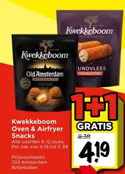 Vomar Voordeelmarkt Kwekkeboom Oven & Airfryer Snacks aanbieding