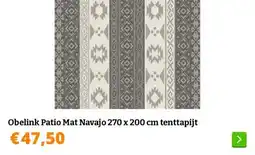 Obelink Obelink Patio Mat Navajo 270 x 200 cm tenttapijt aanbieding