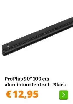 Obelink ProPlus 90° 100 cm aluminium tentrail - Black aanbieding