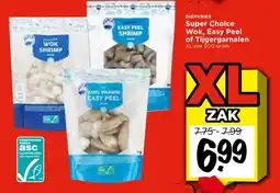 Vomar Voordeelmarkt Diepvries Super Choice Wok, Easy Peel of Tijgergarnalen aanbieding