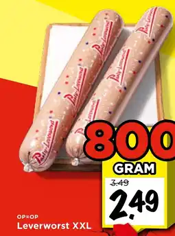 Vomar Voordeelmarkt Leverworst XXL aanbieding