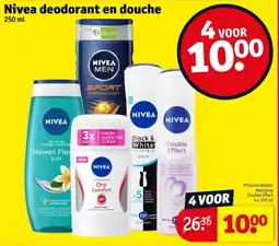 Kruidvat Nivea deodorant en douche aanbieding