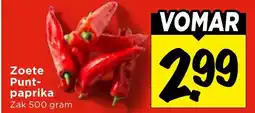 Vomar Voordeelmarkt Zoete Punt paprika aanbieding