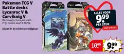 Kruidvat Pokemon TCG V Battle decks Lycanroc V & Corviknig V aanbieding