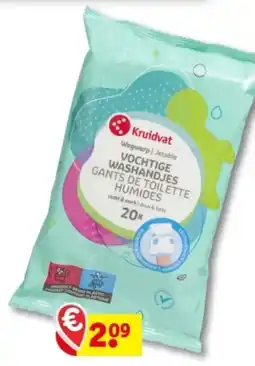Kruidvat Kruidvat Vochtige Washandjes aanbieding