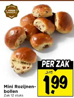 Vomar Voordeelmarkt Mini Rozijnen bollen aanbieding