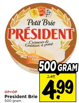 Vomar Voordeelmarkt President Brie aanbieding