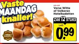 Vomar Voordeelmarkt Verse Witte of Volkoren Hotelkadetten aanbieding