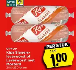 Vomar Voordeelmarkt Kips Slagers leverworst of Leverworst met Mosterd aanbieding