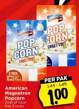 Vomar Voordeelmarkt American Magnetron Popcorn aanbieding