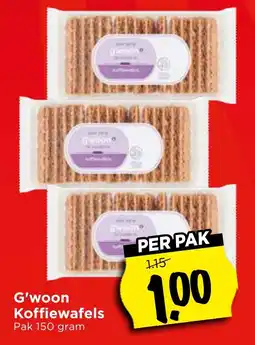 Vomar Voordeelmarkt G'woon Koffiewafels aanbieding