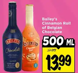Vomar Voordeelmarkt Bailey's Cinnamon Roll of Belgian Chocolate aanbieding