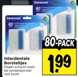 Vomar Voordeelmarkt Interdentale Borsteltjes aanbieding