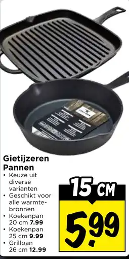 Vomar Voordeelmarkt Gietijzeren Pannen aanbieding
