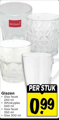 Vomar Voordeelmarkt Glazen aanbieding