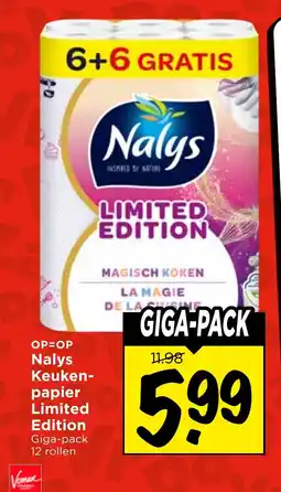 Vomar Voordeelmarkt Nalys Keuken papier Limited Edition aanbieding