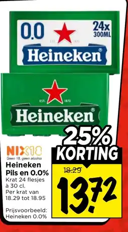 Vomar Voordeelmarkt Heineken Pils en 0.0% aanbieding