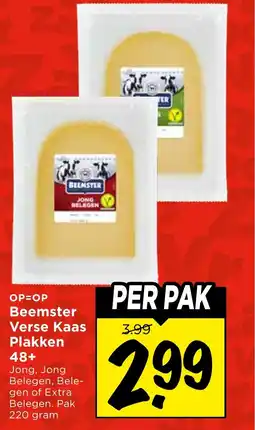 Vomar Voordeelmarkt Beemster Verse Kaas Plakken 48+ aanbieding