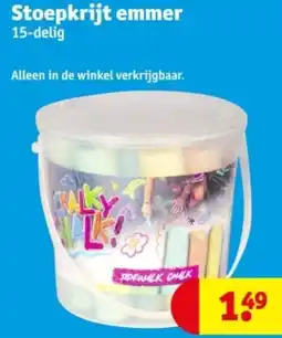 Kruidvat Stoepkrijt emmer aanbieding