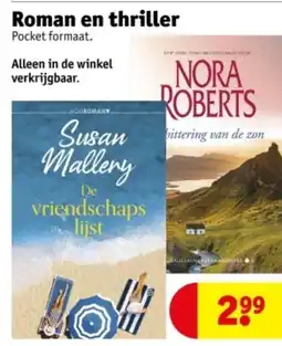 Kruidvat Roman en thriller aanbieding