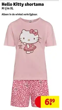 Kruidvat Hello Kitty shortama aanbieding