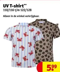 Kruidvat UV T-shirt aanbieding
