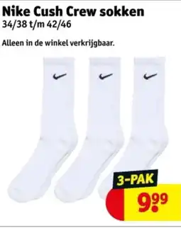 Kruidvat Nike Cush Crew sokken aanbieding