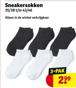Kruidvat Sneakersokken aanbieding