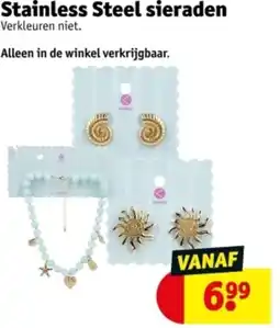 Kruidvat Stainless Steel sieraden aanbieding