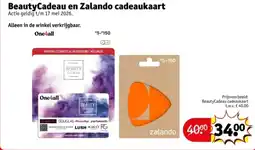Kruidvat BeautyCadeau en Zalando cadeaukaart aanbieding
