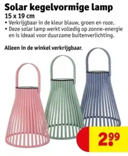 Kruidvat Solar kegelvormige lamp aanbieding