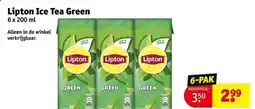 Kruidvat Lipton Ice Tea Green aanbieding