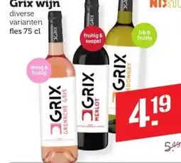 Coop Grix wijn aanbieding